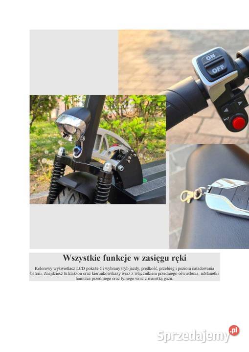 Hulajnoga Elektryczna TOMINI H06C składana małopolskie Skawina