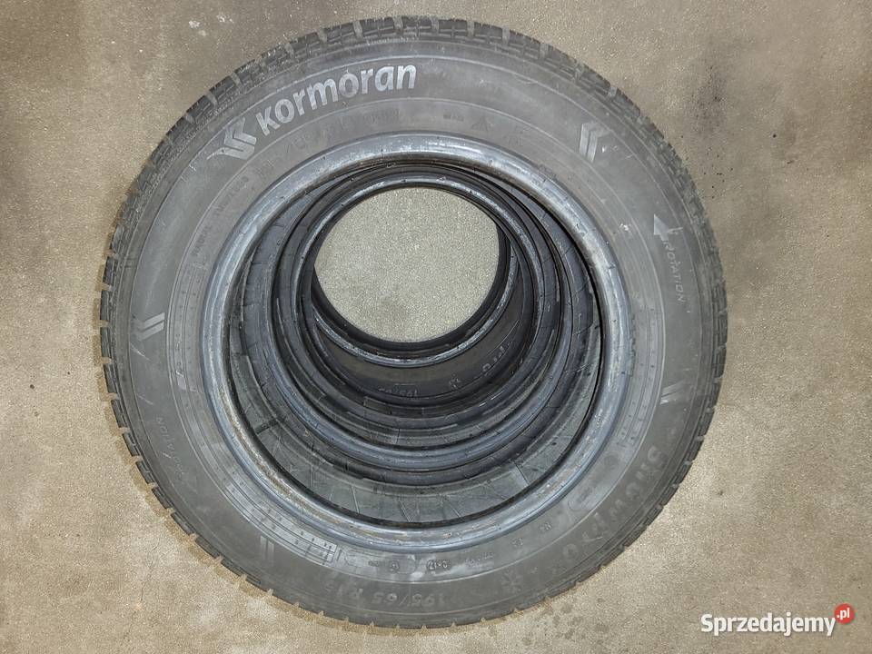 opony zimowe Kormoran Snowpro 195 65 15 kpl 4 15cale Kliczków sprzedam