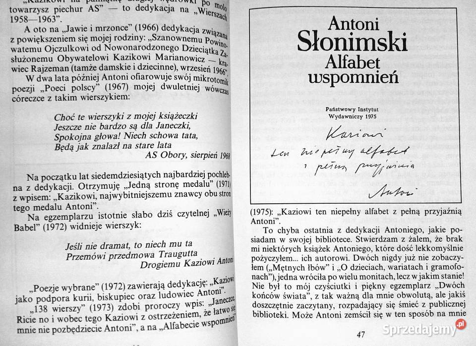 Pchli targ Antoni Marianowicz Rok wydania 1991 sprzedam