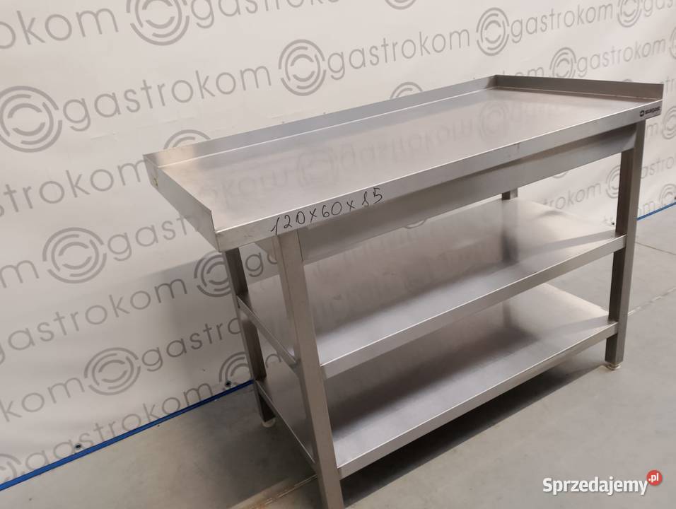 Stół roboczy z 2 półkami 120x60x85 Wrocław sprzedam