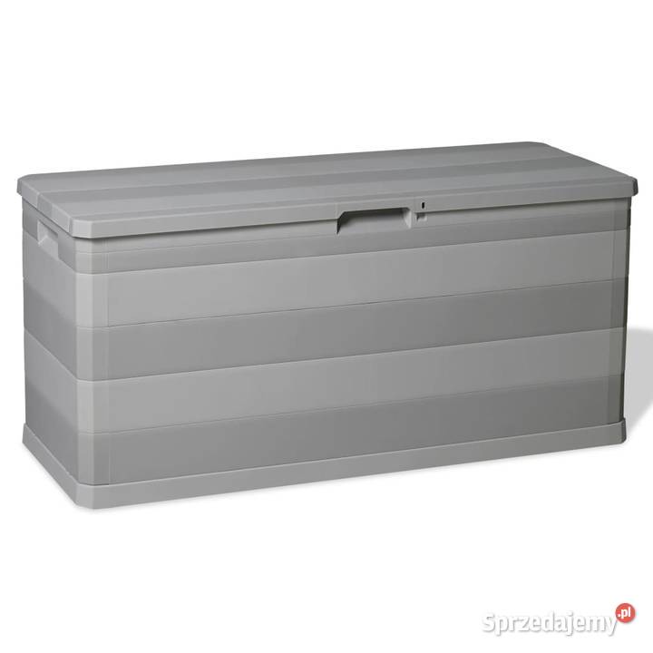 vidaXL Skrzynia ogrodowa szara 117 x 45 x 56 Warszawa