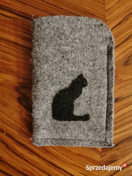 Filcowy pokrowiec na telefon etui szare Reda