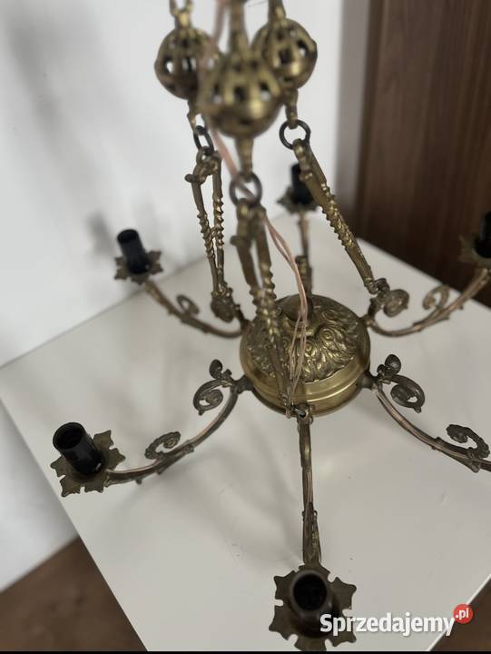 żyrandol Mosiężny Pruszków sprzedam