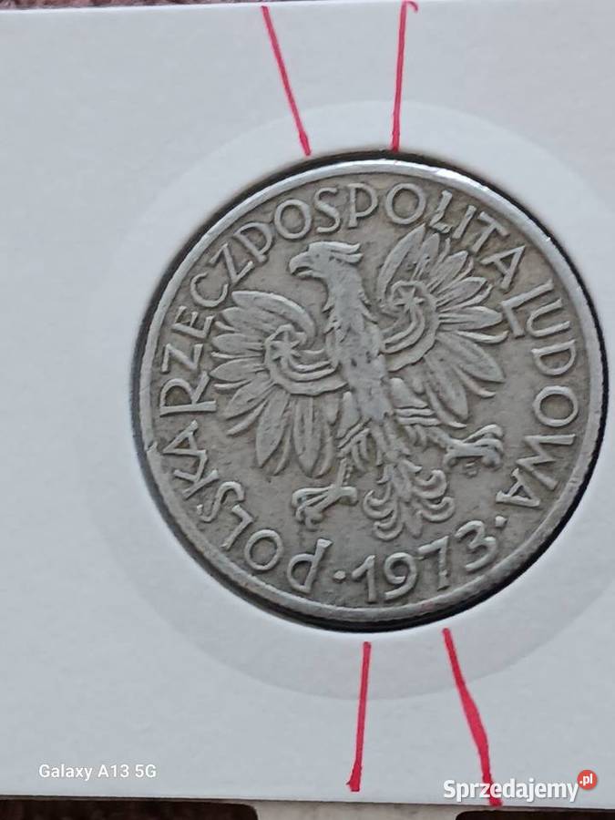 5 Złotych Rybak 1973 r Skrętka 4 Konin