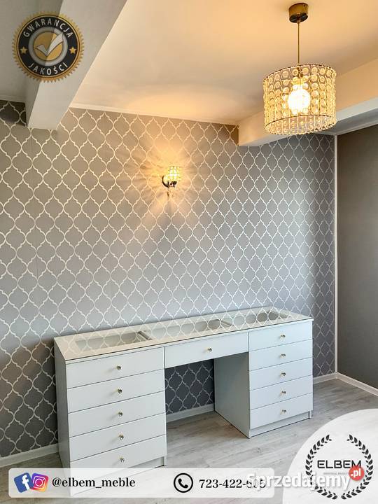 Toaletka ze szklanymi frontami Glamour Warszawa