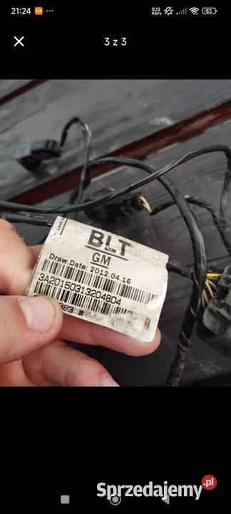 Czujniki oryginalne z wiązką i wtyczką opel Rok produkcji 2012 Grzybno