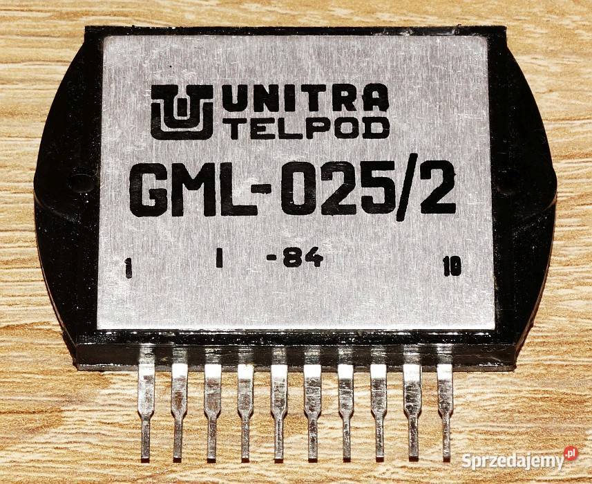 Wzmacniacz hybrydowy mocy 25 W GML0252 UNITRA Gliwice
