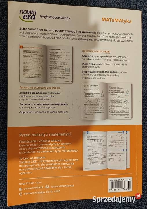 Matematyka 1 zbiór zadań zakres podstawowy i