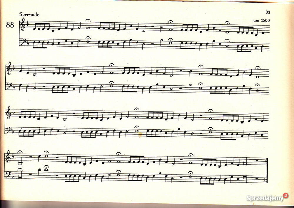 Nuty na trąbkę Wilhelm Ehmann Blserfibel 1
