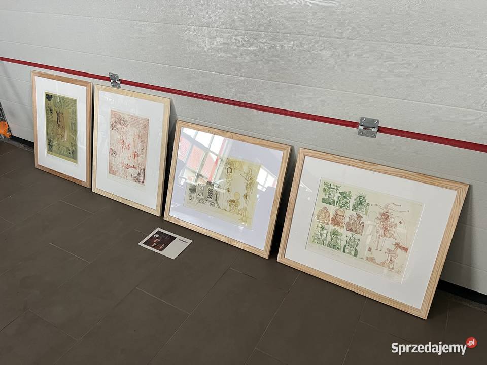 Cztery grafiki węgierskiego artysty Adam Wurtz dolnośląskie Wrocław