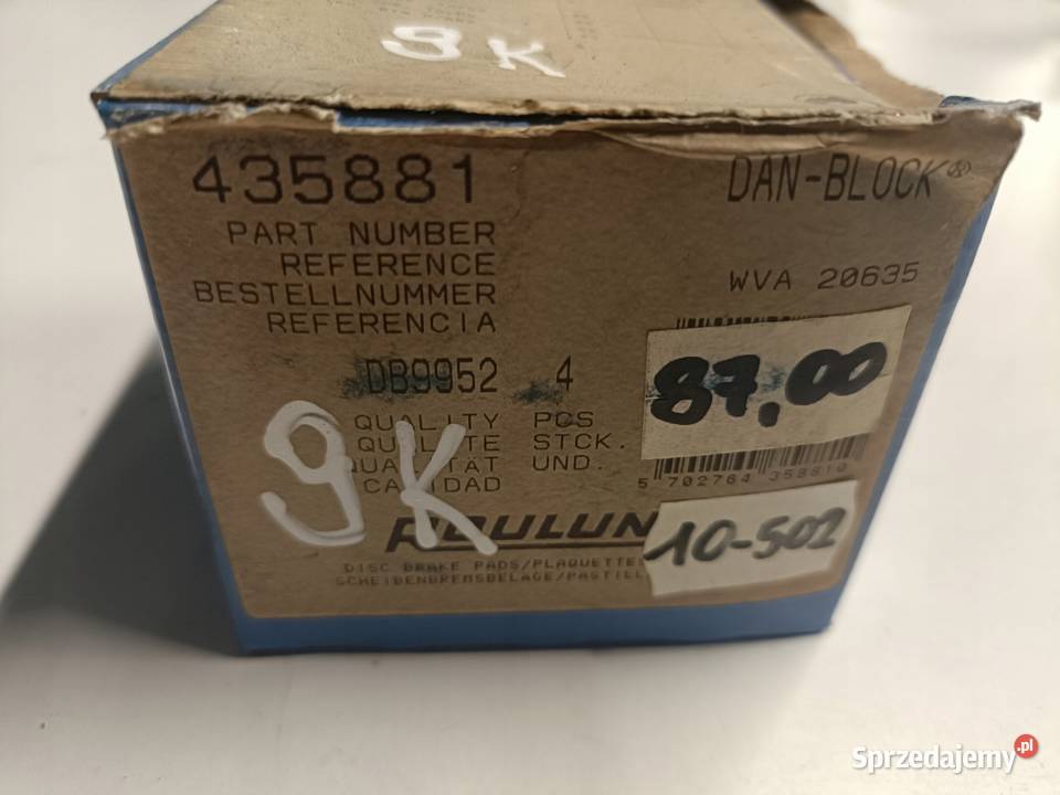 KLOCKI HAMULCOWE Citroen ZX Peugeot 205 309 Części samochodowe Rudka