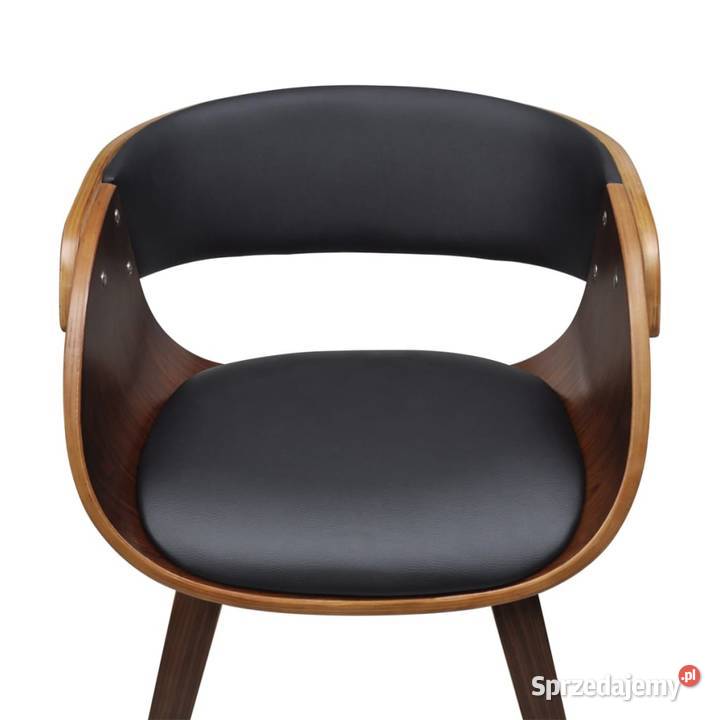 vidaXL Krzesło stołowe gięte drewno i sztuczna