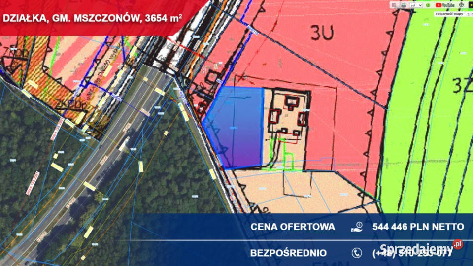 Teren usługowy S8 idealny pod magazyn warsztat 149zł/m2 Mszczonów