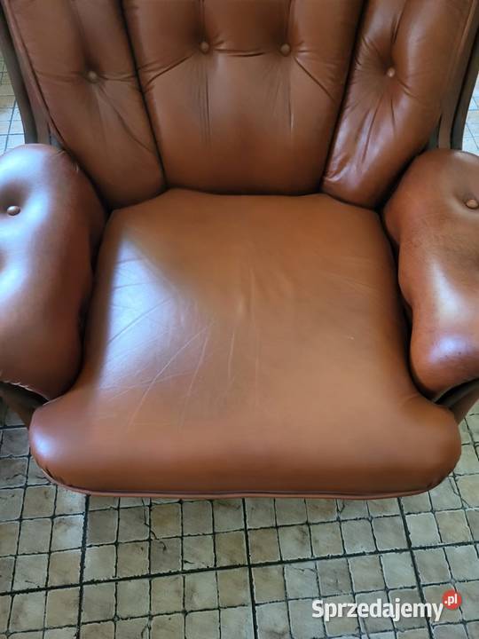 Wypoczynek skórzany kanapa 3 osobowa z dwoma Rybnik