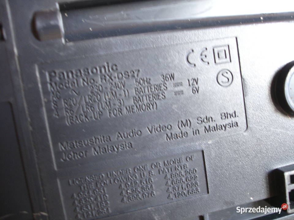 Radiomagnetofon PANASONIC RXDS27 Zielona Góra