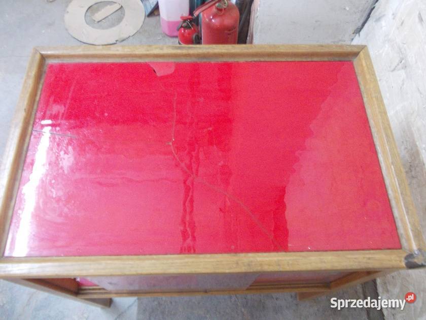 Stara drewniana witryna gablota witryna do Bielsko-Biała