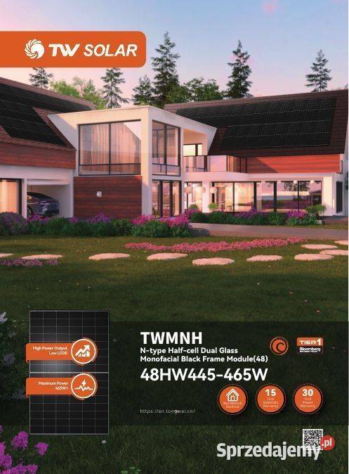 PALETA 36 Moduł fotowoltaiczny TW Solar 465W sprzedam
