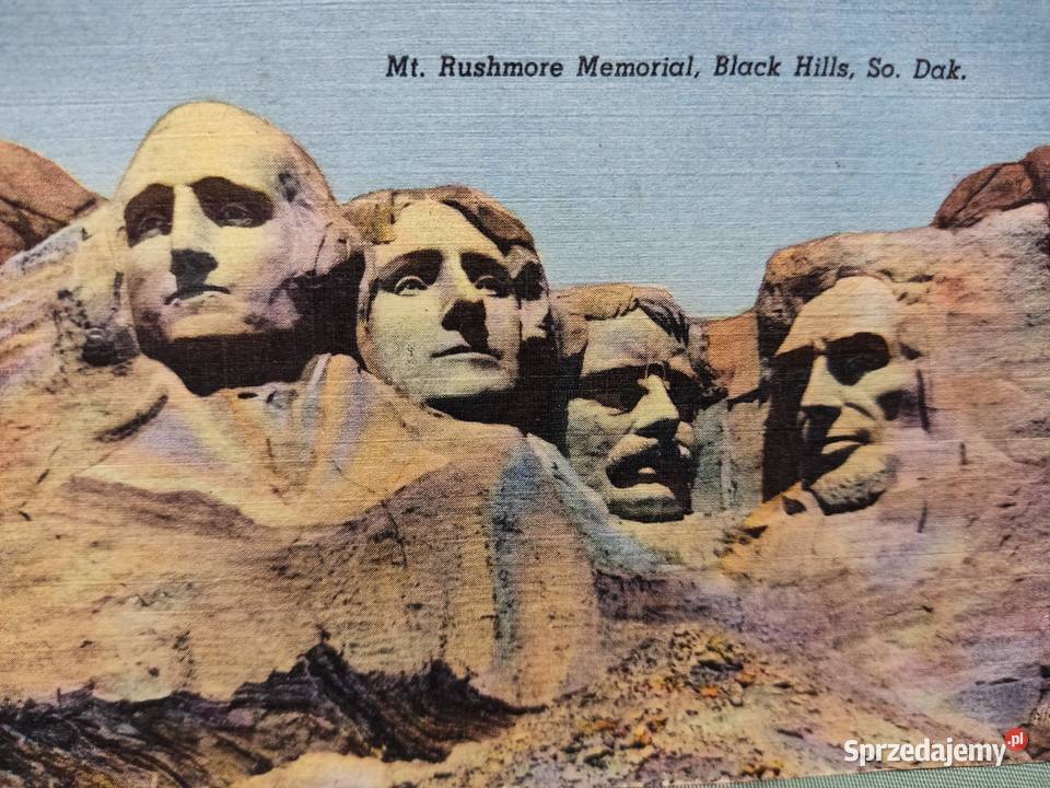 Pocztówka widokówka Mount Rushmore National Głuchołazy sprzedam