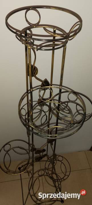 Metalowy stojak na kwiatki