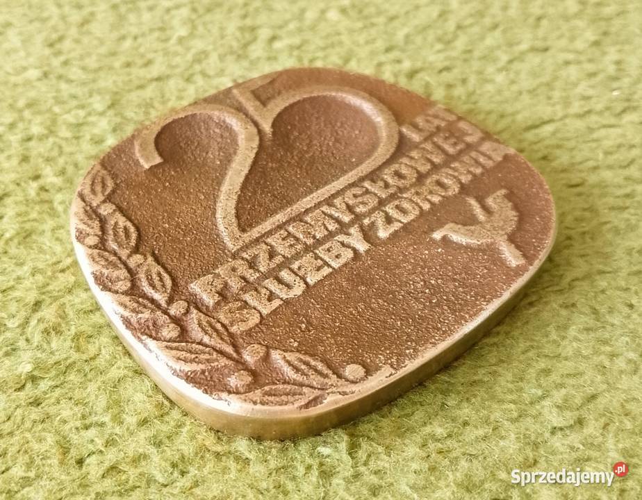Medal mosiężny 25 lat Przemysłowej Służby Kolekcje Katowice