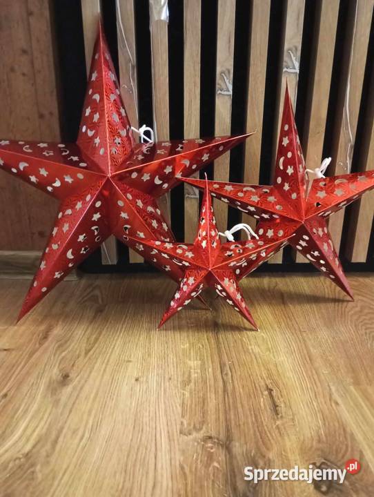 zestaw 3 gwiazd papierowych śląskie Kalety