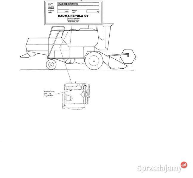 Sampo SR 680 690 katalog czesci kombajn Kielce