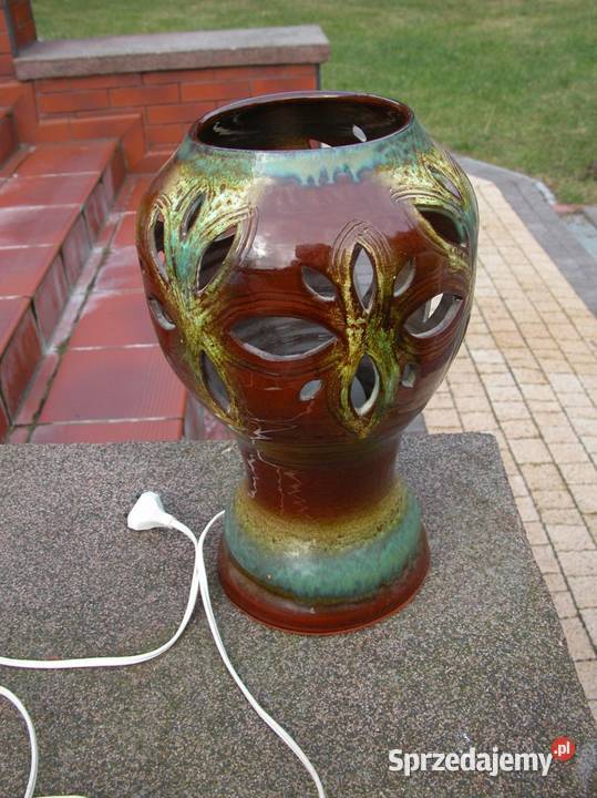 stara ceramiczna lampa lampka oryginał Gorzów Wielkopolski
