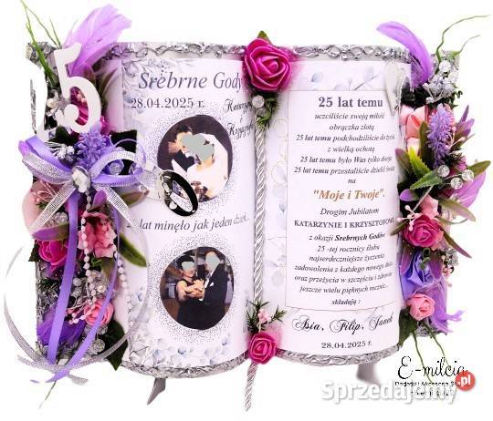 Pamiątkowa Księga z okazji 60 Rocznicy Ślubu Zielona Góra