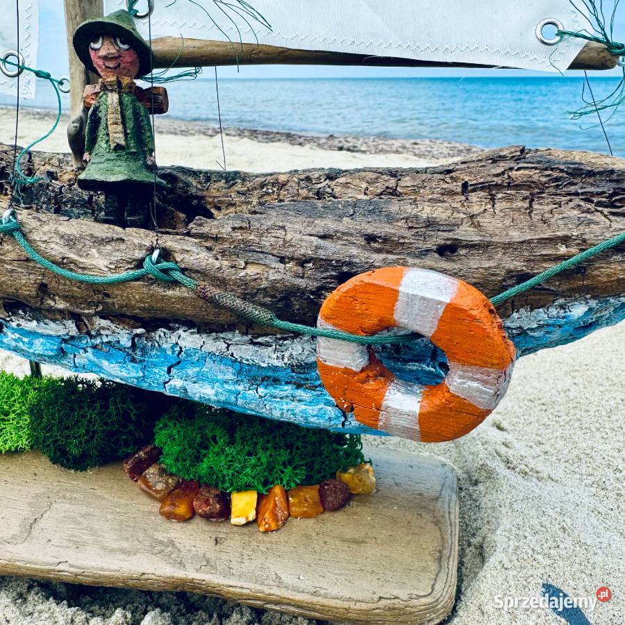 LUKI SZTUKI driftwood duuży JACHT żagle z dolnośląskie