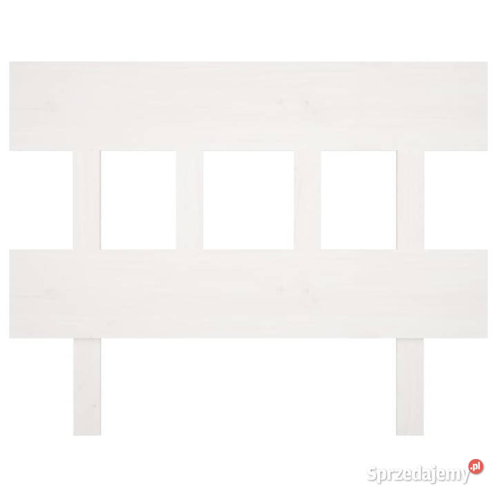 Wezgłowie łóżka białe 1035x3x81 lite drewno Warszawa