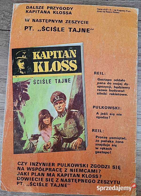 Kapitan Klos 4 Kuzynka Edyta wydanie II 1986 r wielkopolskie Ostrów Wielkopolski