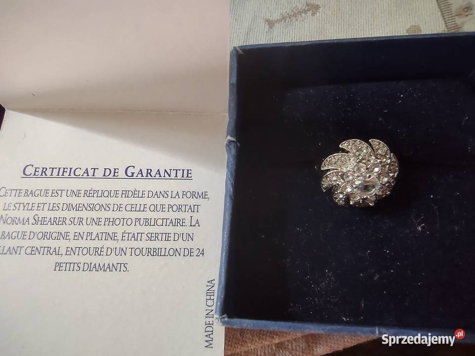 Replika pierścionek Norma Shearer Pierścionki Gniezno sprzedam