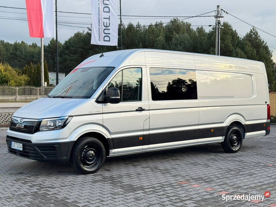 Man TGE 3180 Doka 7OSÓB Brygadówka LONG L5H3 Widełki