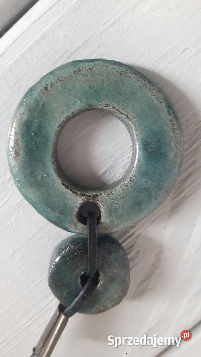 Naszyjnik ceramiczny ręcznie wykonany Otwock sprzedam