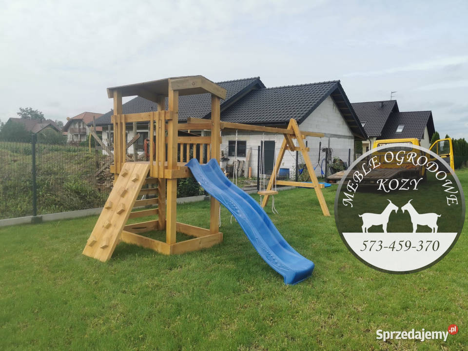 PROMOCJA Huśtawka ogrodowa z grubych bali plac drewno Łódź