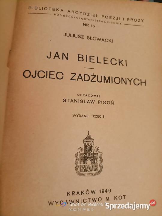 Jan Bielecki Ojciec zadżumionych księgarnia