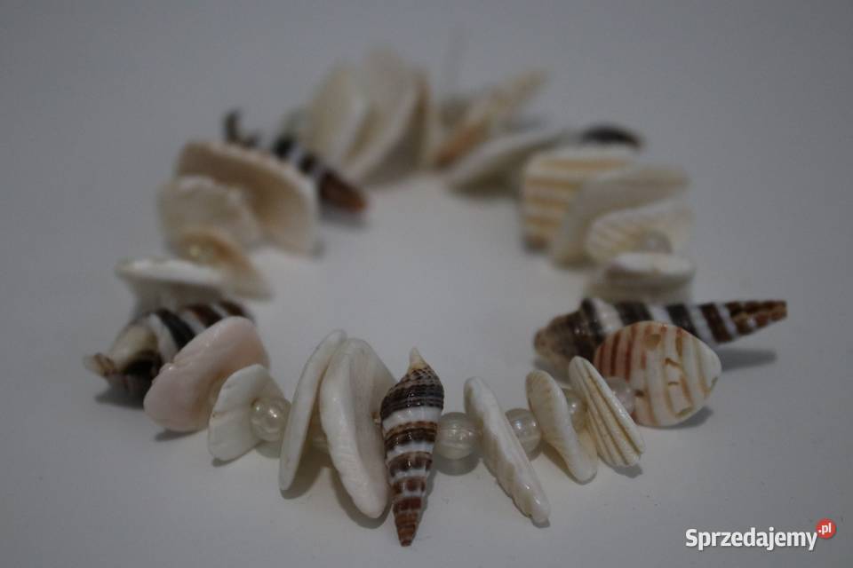 Bransoletka z muszelkami na sznurku dolnośląskie Wrocław