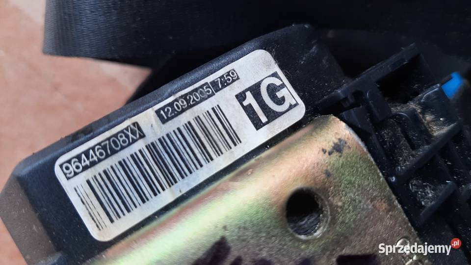 pas pasy bezpieczeństwa przód przednie peugeot Pasy bezpieczeństwa Dębno sprzedam