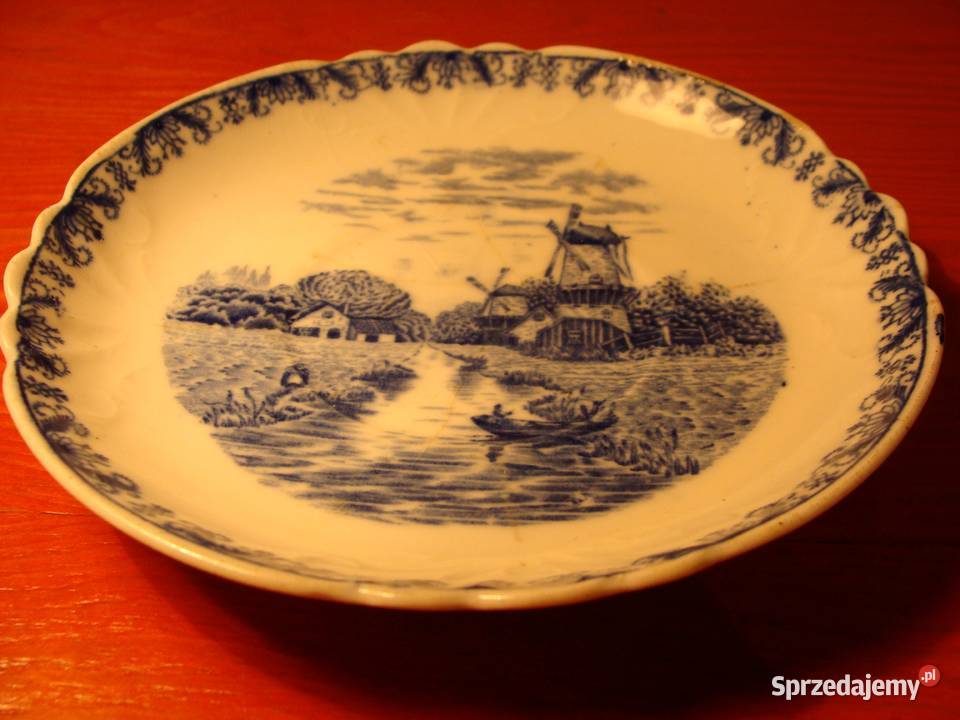 Talerz porcelanowy Holandia XIX w Łódź