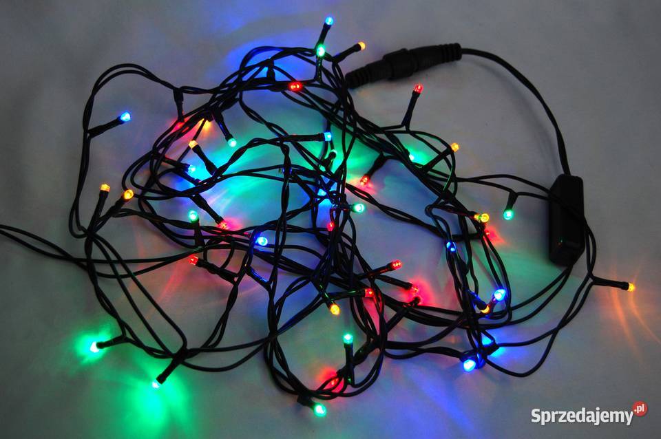 Lampki choinkowe wewnętrzne OBI 50 LED wielokolorowy lubelskie Lublin