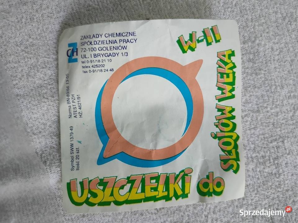 Gumy do weków z PRL Produkcja Goleniów Kościan sprzedam