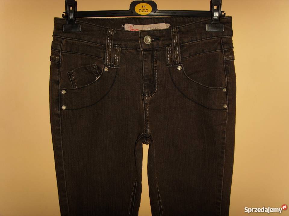 JEANSY SPODNIE RURKI DAMSKIE STRETCH DENIM Rozmiar 38(M) Wrocław