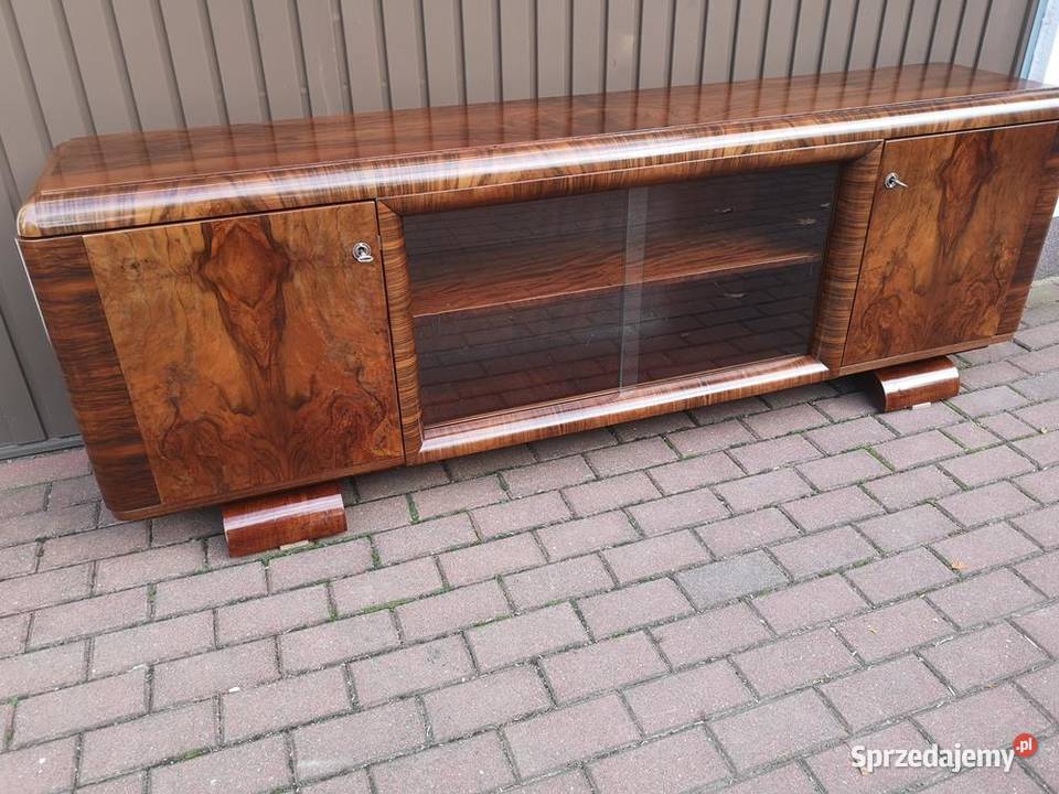 Komoda ARTDECO Orzech RTV Niska 210 Zgrabna