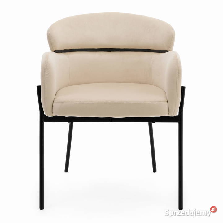 Krzesło Tapicerowane Bolzano Jasnobeżowe Wysyłka wielkopolskie Tarchały Małe