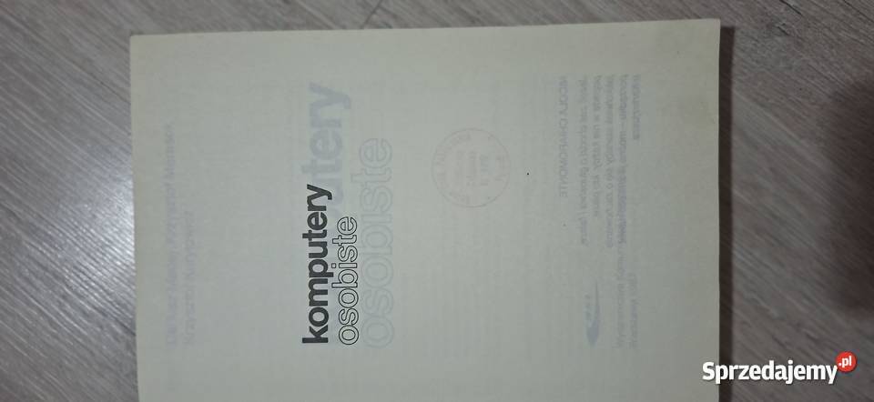 Komputery osobiste 1987 1 wydanie Kultowa Antykwariat