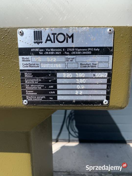 Maszyna do wykrawania wykrawarka sztanca Łaskarzew