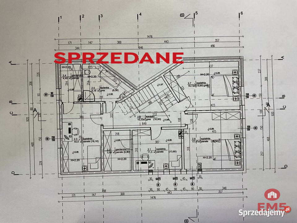 Dom wolnostojący 190m2 Sochonie sprzedam
