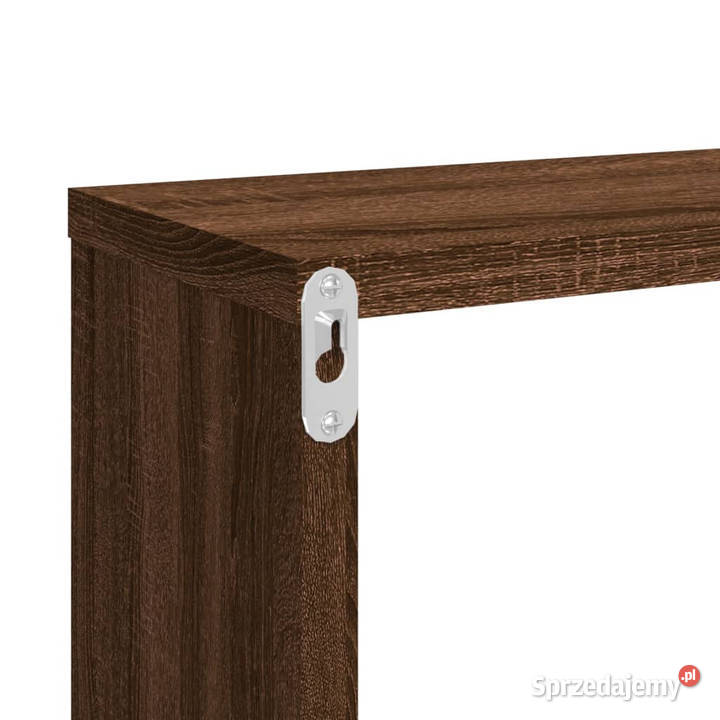 Półki ścienne 2 brązowy dąb 80x15x265 WM815921 Warszawa sprzedam