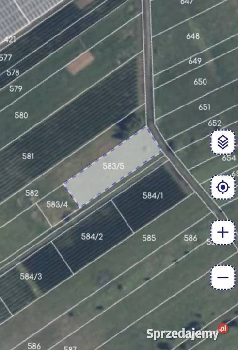 Bezpośrednio działka 3000 m z WZ DK50 polna Całowanie