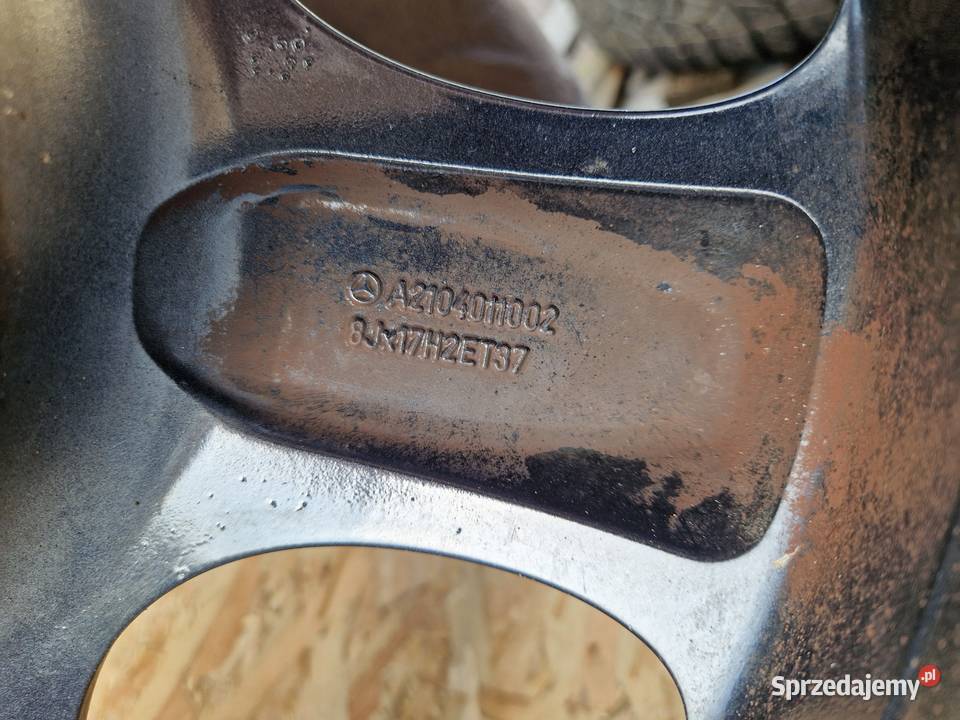 MERCEDES FELGI ALUMINIOWE 17 8Jx17H2 OPONY 7 i Średnica 17" Słowikowo